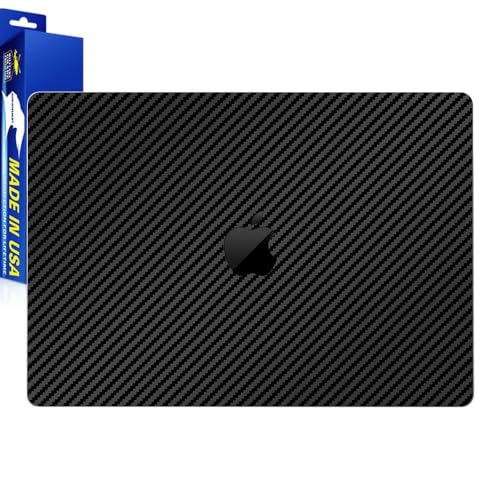 ArmorSuit MilitaryShield Black Carbon Fiber Skin Vinyl Wrap for Apple MacBook Pro 14