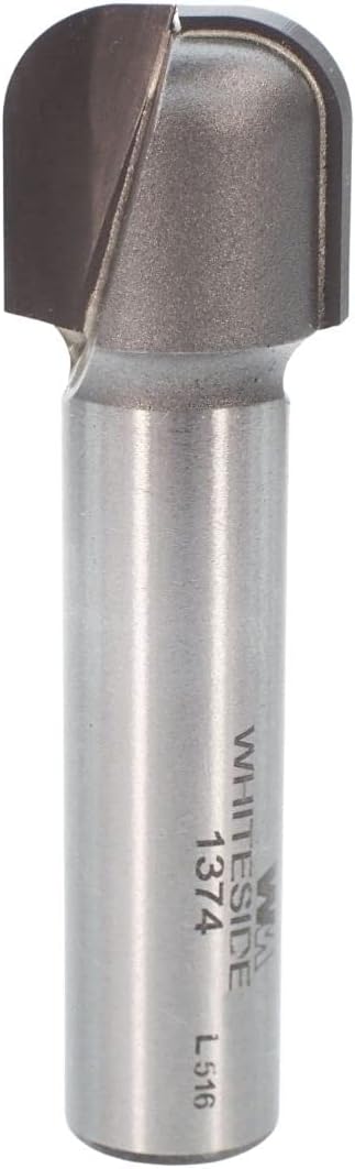 Whiteside Router Bits 1374 Bowl and Tray Bit with 1/4-Inch Radius 3/4-Inch Cutting Diameter, 5/8-Inch Cutting Length, and 1/2-Inch Diameter Shank