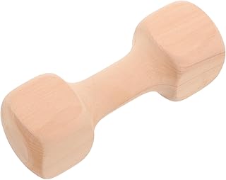 Yardwe Dumbbells Dog Training Supplies Wooden Dumbbells Puppy Toys Pet Accessories Dog Chew Toy Dumbbell Molar Toy Puppy Supply Bite Khaki Wooden Dog Supplies Puppy Accessories