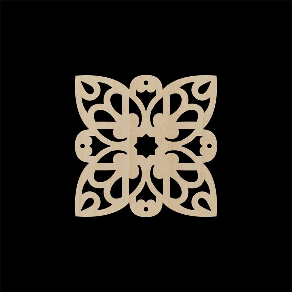 Haoser Corved Panel Geometric Wooden Panel, Birch Ply Jali for Wall Decoration for Your Amazing Home (Length-30cm, Width-30cm, Thickness-0.3cm)-image-35