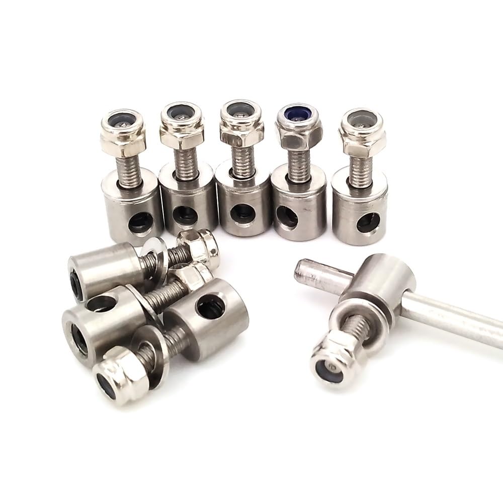 3.0-2.5mm końcówka drążka kierowniczego końcówka popychacza serwa regulacja pręta korek dla zdalnie sterowana łódka RC samoloty Fix Wing hydroplan(10PCS Linkage End)