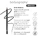 Bodyography Cream Eye Pencil, Black Walnut - Dark Brown Wooden Eyeliner for Eyes & Eyebrows, Long-Lasting Cruelty-Free Coconut Oil Cosmetic Liner