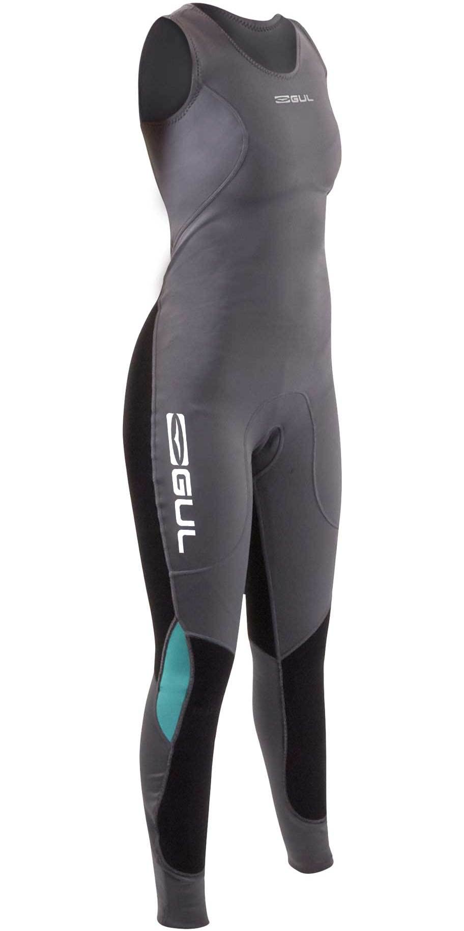 Gul Womens Code Zero 1mm Long Jane Wetsuit - Grey - Easy Stretch - REVO FIT: 3D pattern technology