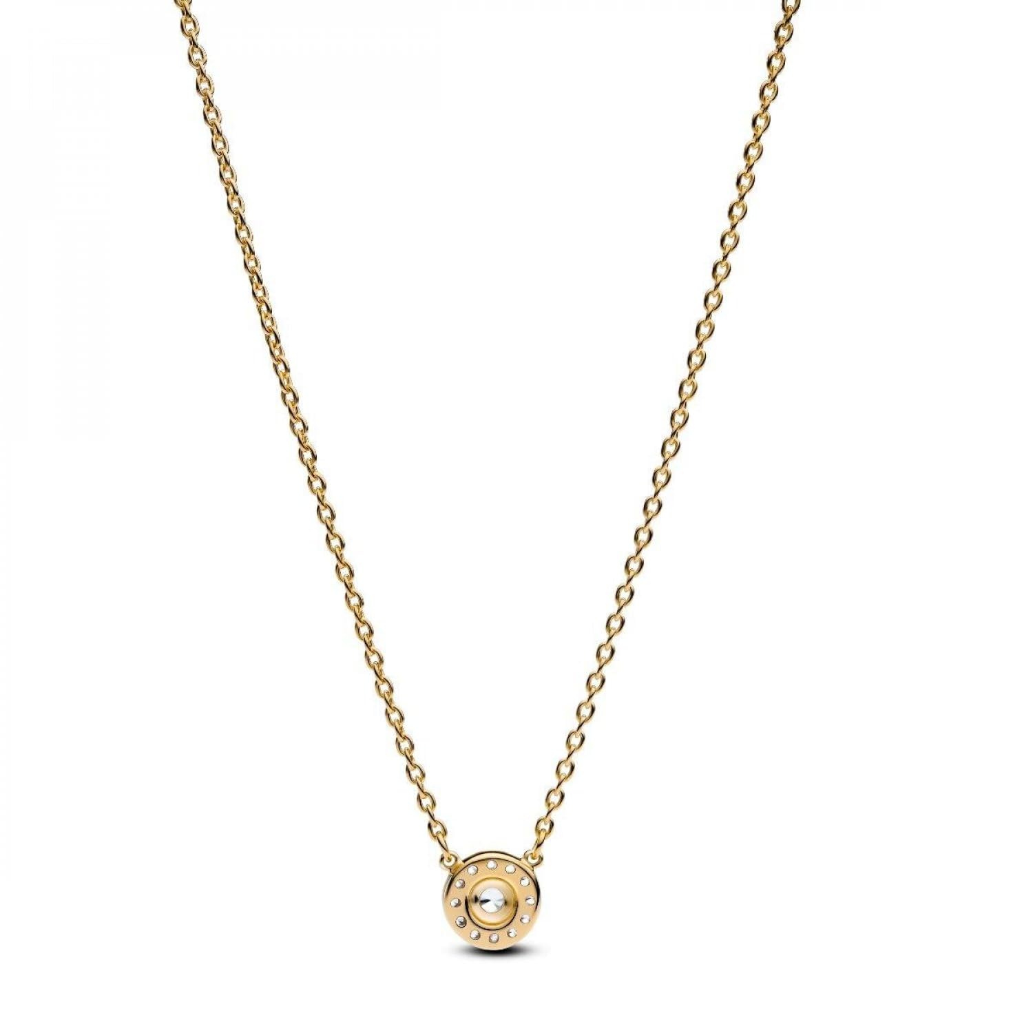 PANDORA Zeitlose Halskette 363548C01-45 Pavé Halo