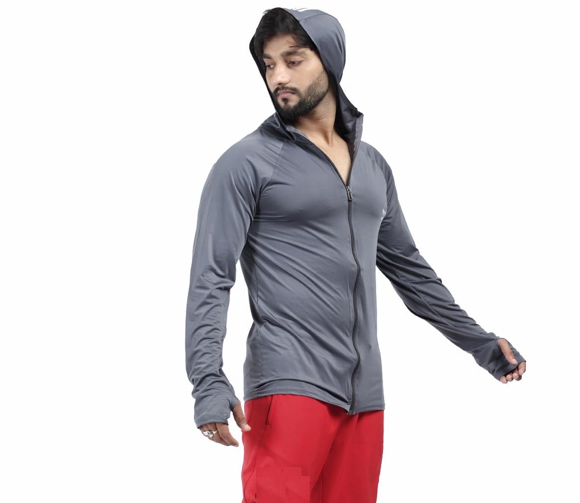 Diamond Fashion Men’s Gym Hoodie Jacket | Lightweight Stretchable Activewear for Workout, Running & Fitness | Quick Dry Full Zip Sports Hoodie for Men-picture-49