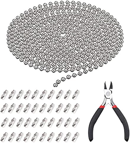 Catena A Palline Acciaio Inox 6 Metri - Diametro 4,5mm Per Fai Da Te, Portachiavi E Decorazioni - Foto 4
