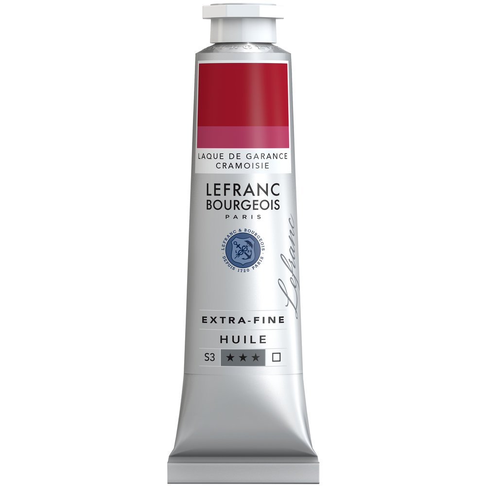Lefranc Bourgeois Extra-Fine Oil Paint, Artists Quality, Alizarin Crimson, 40ml Tube
