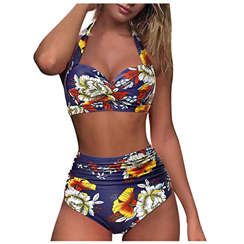 Bikinis Mujer 2029 Push Up Sexy Bikinis Mini Traje de baño Dividido Entrenamiento de Cintura Alta Bikinis Mujer Pecho Traje de baño para Mujer Impreso Color Dos Piezas Sexy con Control de Barriga