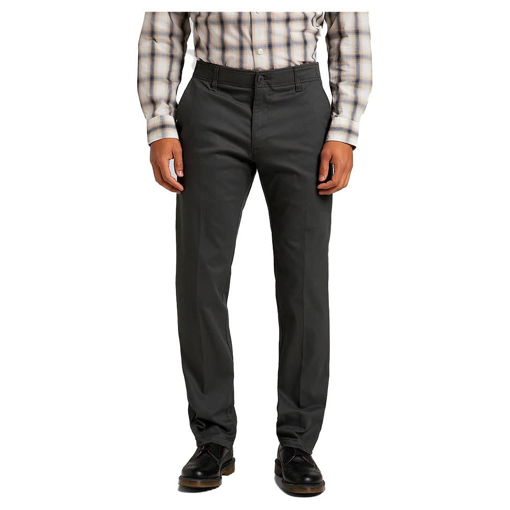 Lee Men's Dark Grey Extreme Motion Chino Jeans, 38W / 34L