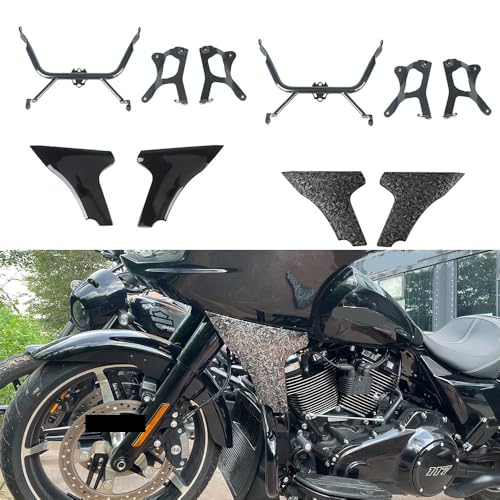 Aileron garde couverture kit de support de déflecteur vent moto 2024 - 2