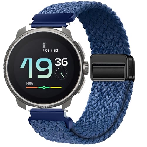 GIOPUEY Correas Compatible con SUUNTO Race 49mm, Correa Tejida de Nailon Suave [Unisexo] [Transpirable] - Blue