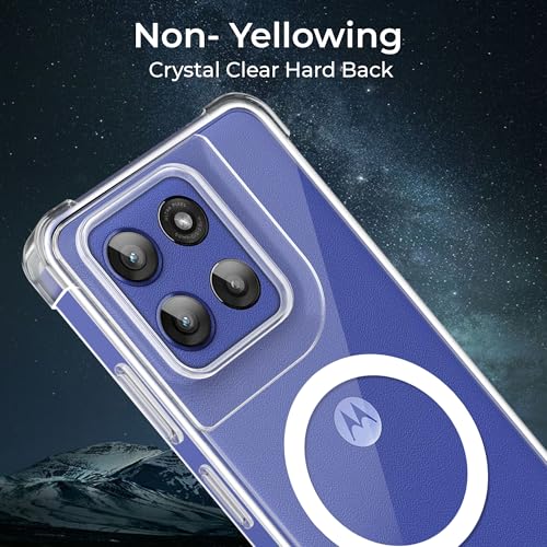 Image of A rtistque Clear Back Cover Case for Motorola Moto Edge 60 Stylus 5G Compatible with Mag-Safe| Acrylic | Transparent Case | Stylish Protective Design | Moto Edge 60 Stylus Back Cover - Transparent