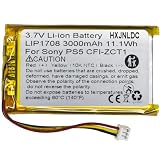 DC 3.7 V 3000 mAh LIP 1708充電可能リチウムイオン電池 for ソニーPlaystation 5 Dualsense PS5ワイヤレスコントローラCFI-ZCT1 WB Uバッテリパック交換