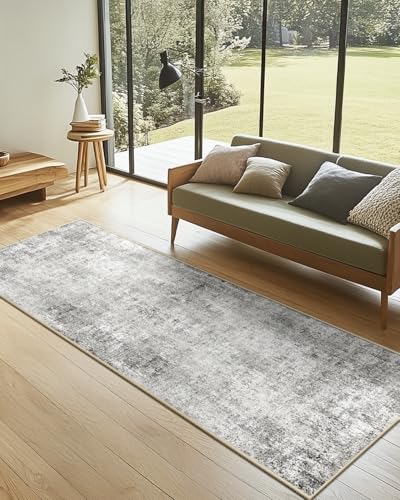DEFYNEE Teppich Läufer 60 x 300 cm, rutschfest Teppichläufer, Kurzflor Küchenläufer, Waschbar, Faltbar, Abstraktes Design für Eingang… – Ansicht 6