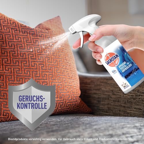Sagrotan Hygiene-Textilerfrischer Frische Wäsche – Entfernt festsitzende Gerüche & geruchsbildende Bakterien – Für Kleidung & Wohntextilien – 3 x 500 ml