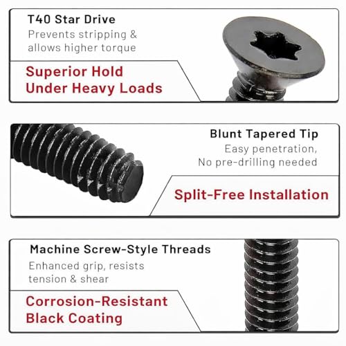 Tornillo para piso de trailer 5/16"-18 x 4 in Torx miniatura 2