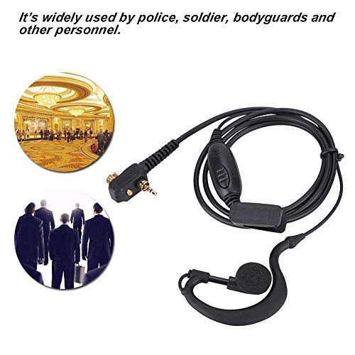 VBESTLIFE G-shaped 1 Pin PTT Headset Earphone Microphone for Tetra Radio MTH800 MTP850 Walkie Talkie Commonly Used by Soldiers - Image 3