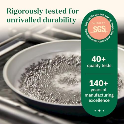 Image of Ember Cookware Arcilla Ceramic Non Stick Tawa 28cm | Non Toxic Roti & Chapati Pan | ISI Certified | Ceramic Cooking Tawa | PFAS & PTFE Free | 5-Year Warranty | Grey