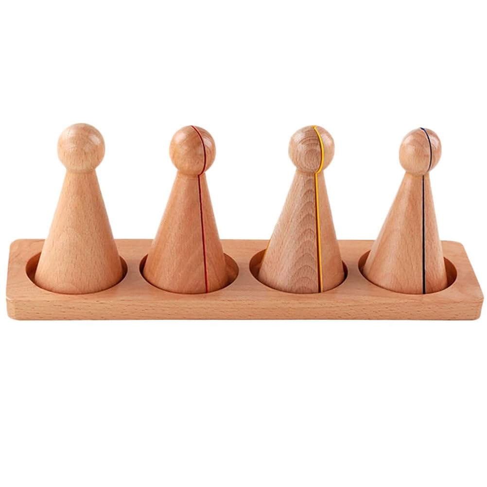 Montessori Bruch-Personen aus Holz Mathematikmaterial | Bruch-Lernblöcke mit Aufbewahrungstablett, Kinderfrüher Bruchkonzept-Lehrspielzeug