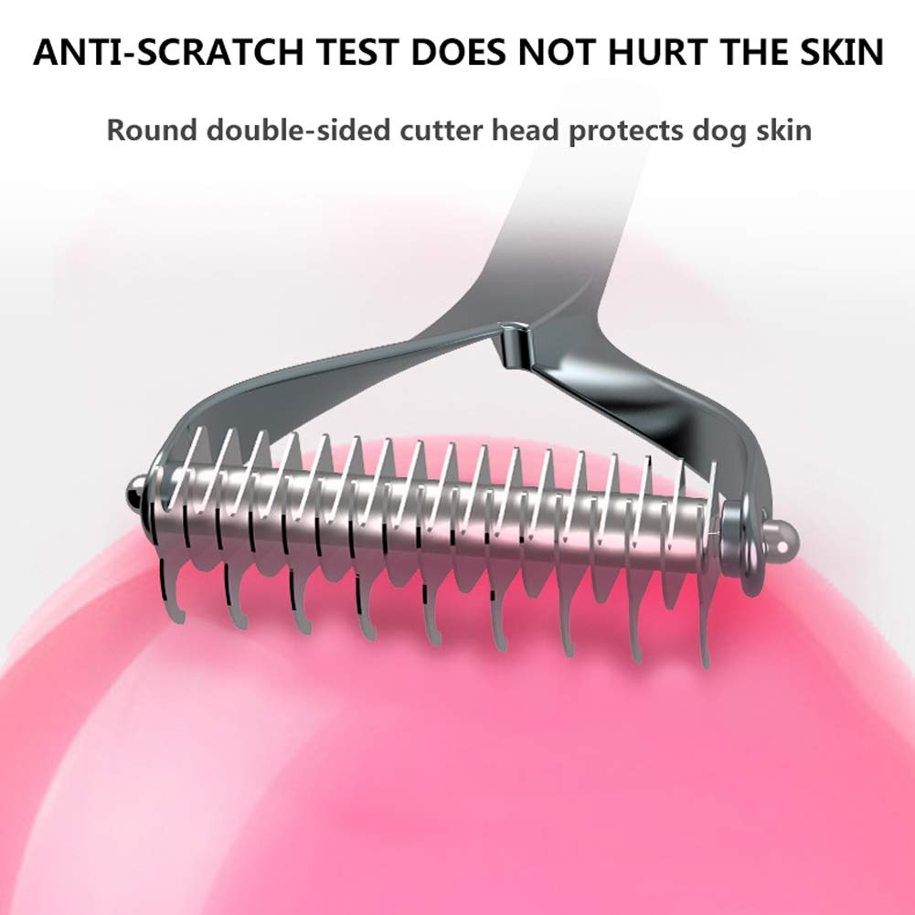 Peine Perro Cepillo Mascotas para Eliminar El Nudo Reduce Eficazmente La Caida De Cabello para Perros, Gatos, Gatitos, Pelo Largo Y Corto