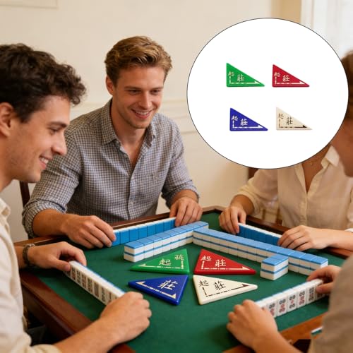 Set de 4 Marcadores Triangulares Grandes para Mahjong miniatura 7