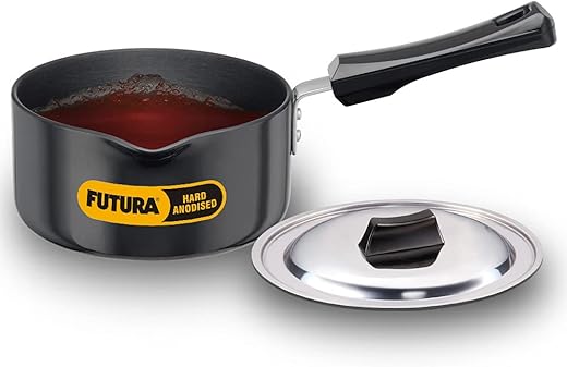 Futura Hard Anodised Saucepan 1.5L, 16 cm, 3.25 mm with SS Lid