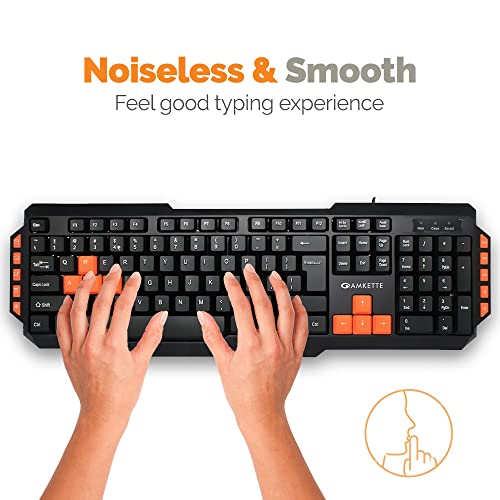 Amkette-Xcite-Pro-USB-wired-Keyboard-Mouse-Combo-for-Laptop-PC-and-USB-Support-Devices-with-10-dedicated-Multimedia-Keys-and-3-LED-Indicators-high-precision-1000-DPI-mouse-Black