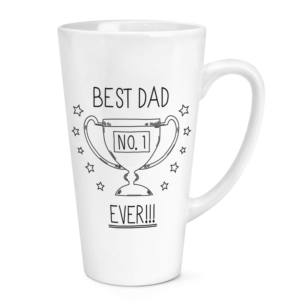Best Dad Ever No.1 17oz Large Latte Mug Cup
