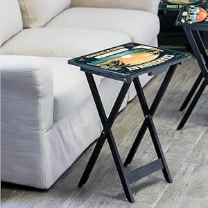 Capecraftsmenrectangulartvtraystablesetof4easyfoldingcouchtrayswithstoragerackdecorativeportabeservingtablesforhomeactivitiescalifornia Urban Country Home Decor Cape craftsmen rectangular tv trays table set of 4 easy folding couch trays with storage rack decorative portabe serving tables for home activities california urban country home decor