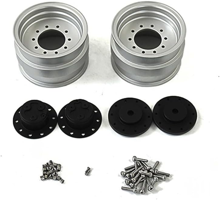 TOUCAN RC HOBBY LESU Metal Front Wheel Hubs for 1/14 Hydraulic RC Excavator BL71 Backhoe Loader