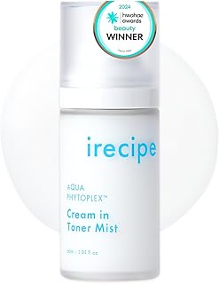 IRECIPE Aqua Phytoplex Cream in Toner Mist Long Lasting Deep Hydration, All-in-One Facial Mist for All Skin Type Unscented...