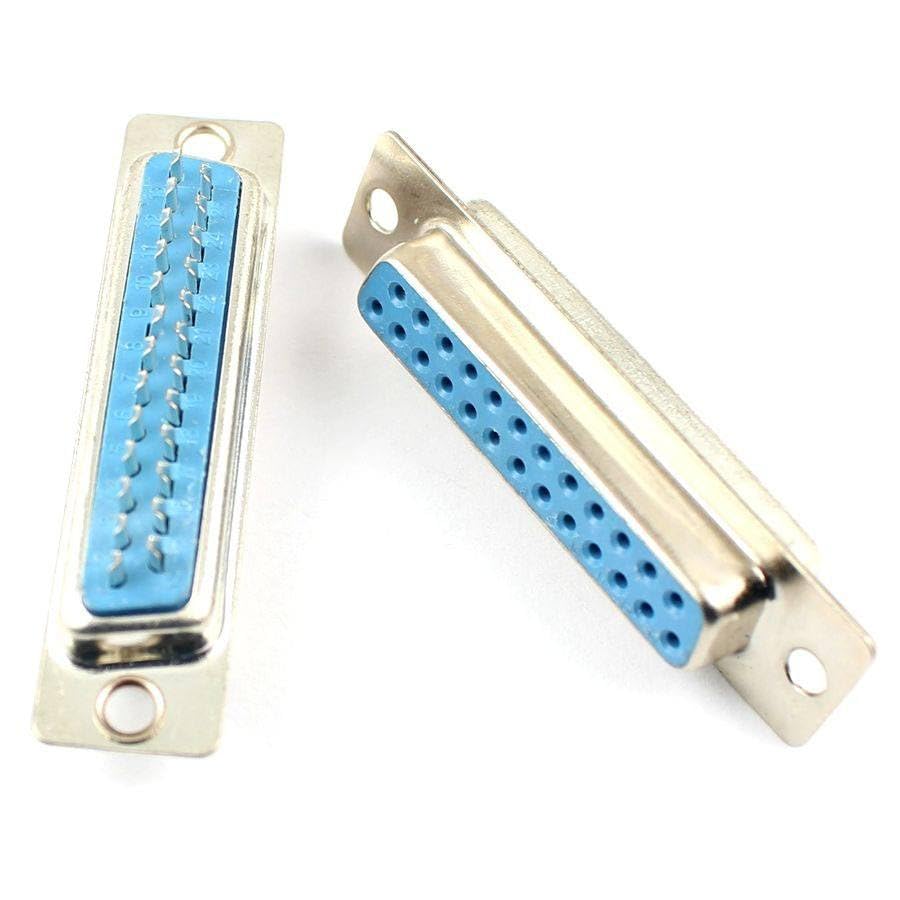 Generic 50 Pcs D-SUB 25 Pin Female Straight Solder Type Adapter Connector 2 Rows