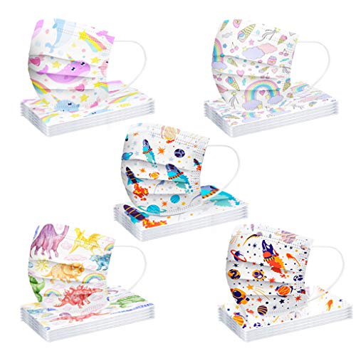 Niños Protección Mascarillas Colores con Elástico 50 Unidades 20200821-MANING-MXZ5