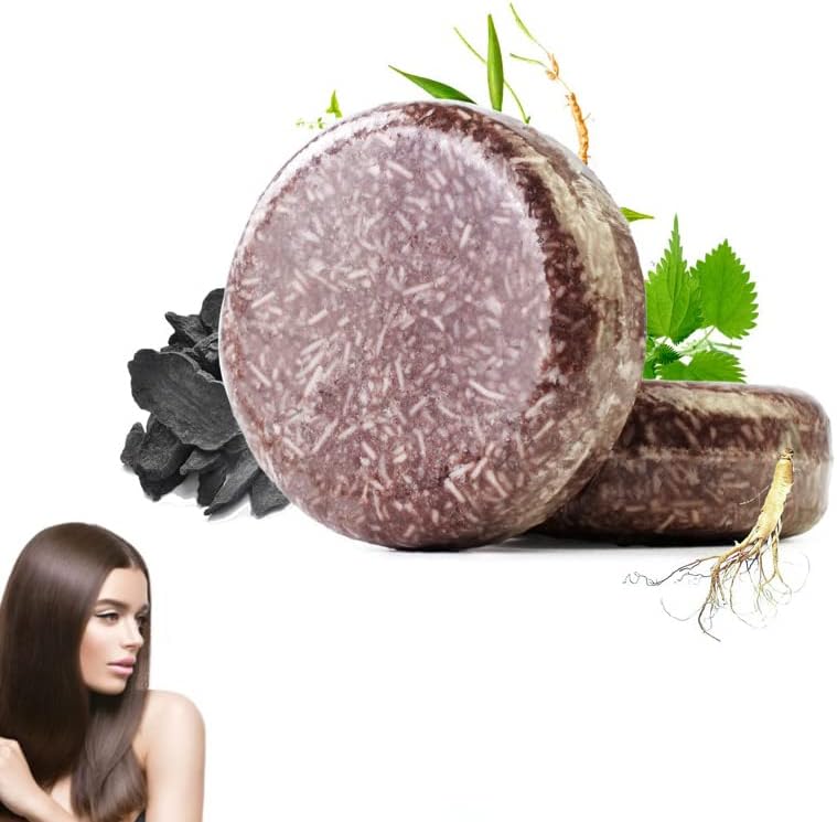 XNIUIUHira Darkening Shampoo Bar, Hira Shouwu Darkening Shampoo Bar, Archic Organic Hair Darkening Shampoo Bar Unisex, Darkening All-natural Shampoo Bar for Gray Hair (3 pcs)