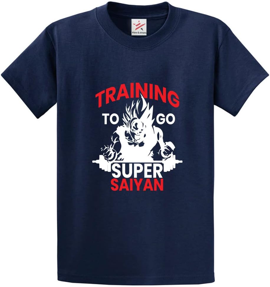 Training to Go Super Saiyan Cartoon Unisex Adults T-Shirt
