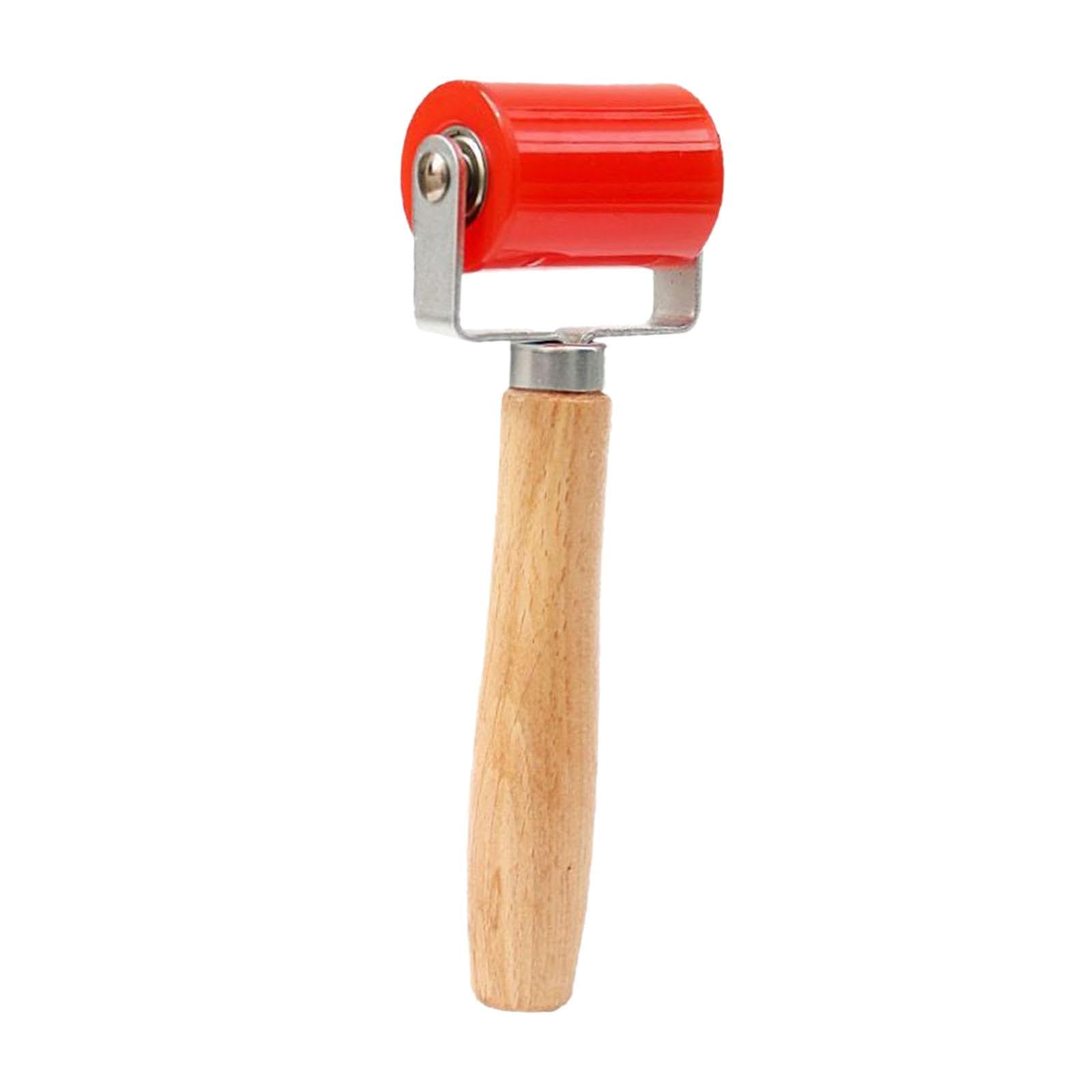 Strumento di vernice a rulli di cucitura da carta da parati Facile per la maniglia del legno Strumento per la pressione a pressione per decorazione, S