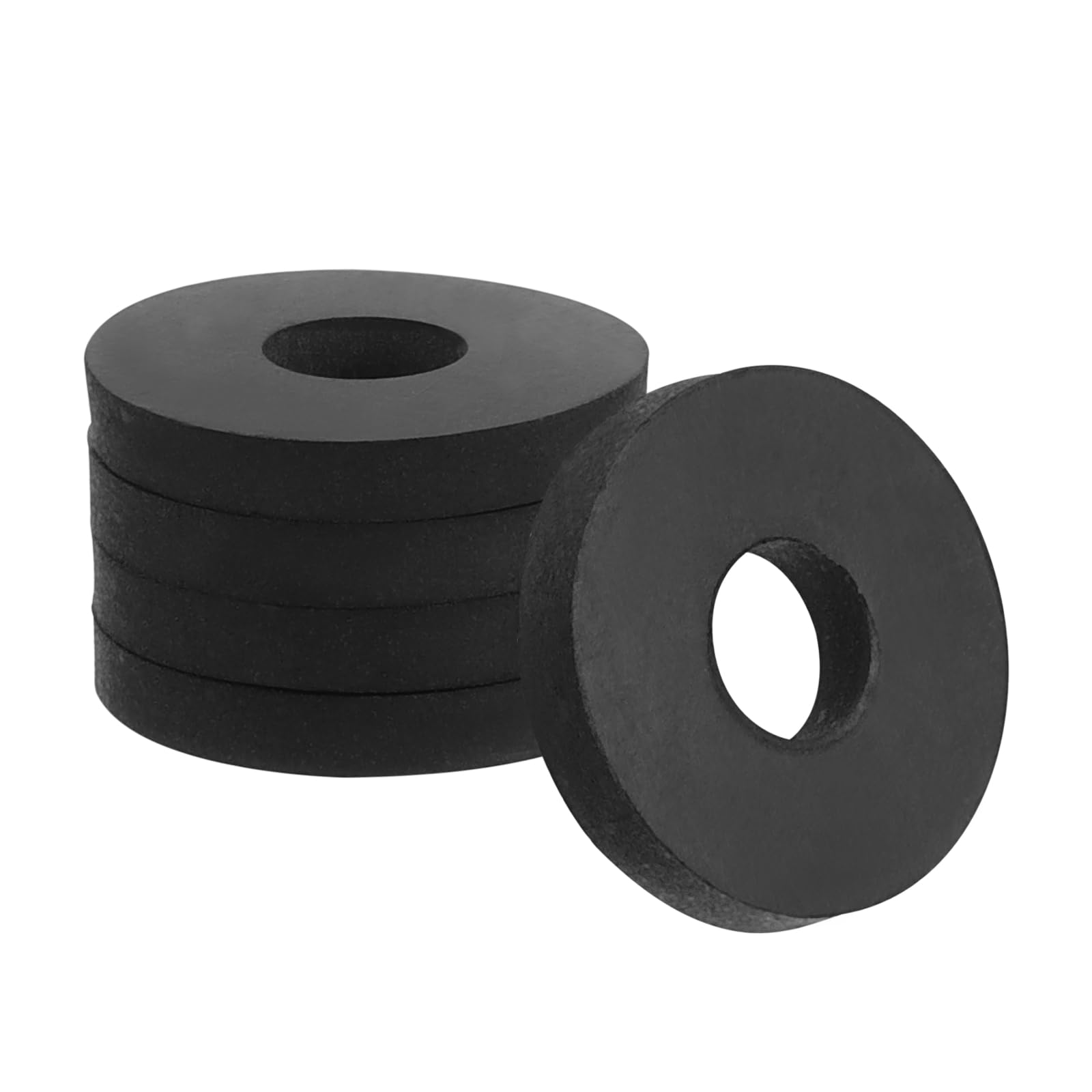 PATIKIL Flat Rubber Washers, 20Pcs 3/4 Inch OD x 1/4 Inch ID x 1/8 Thickness Multi Purpose Spacer Rubber Bushings Anti Vibration Washers for Bolts Screws Home Car Appliances