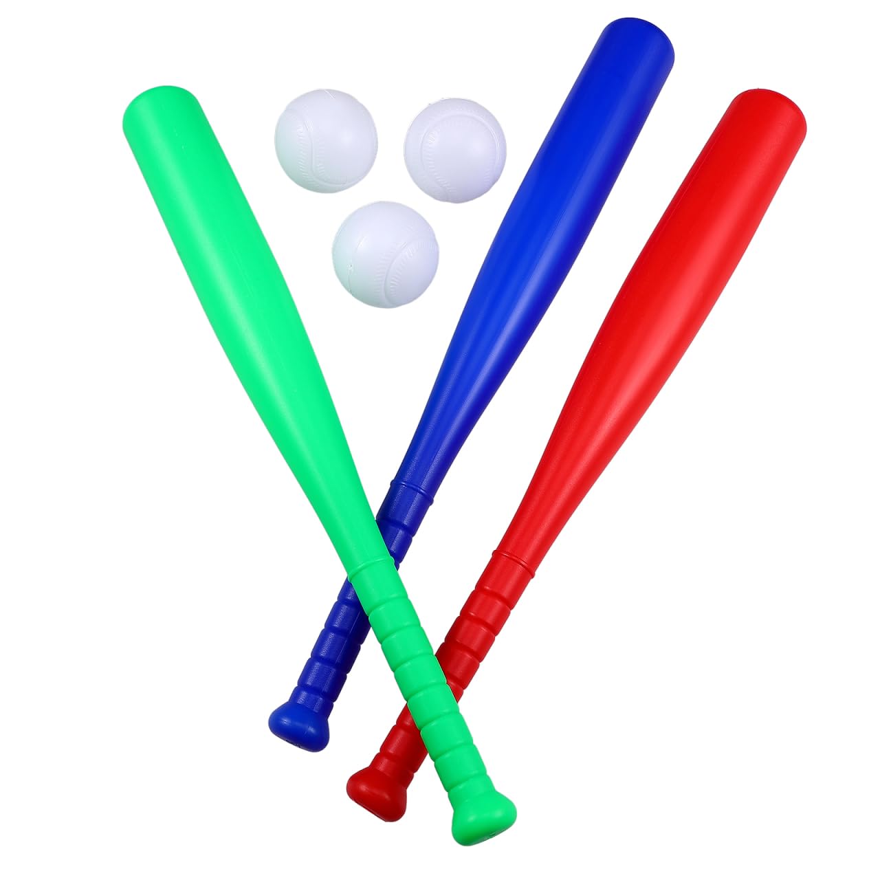 WOONEKY 6-Teiliges Kinder-Baseballset Mit 3 Baseballschlägern Und 3 Bällen Für Outdoor-Sport Und Eltern-Kind-Spiel Für Kleinkinder Zum Üben Und Spielen