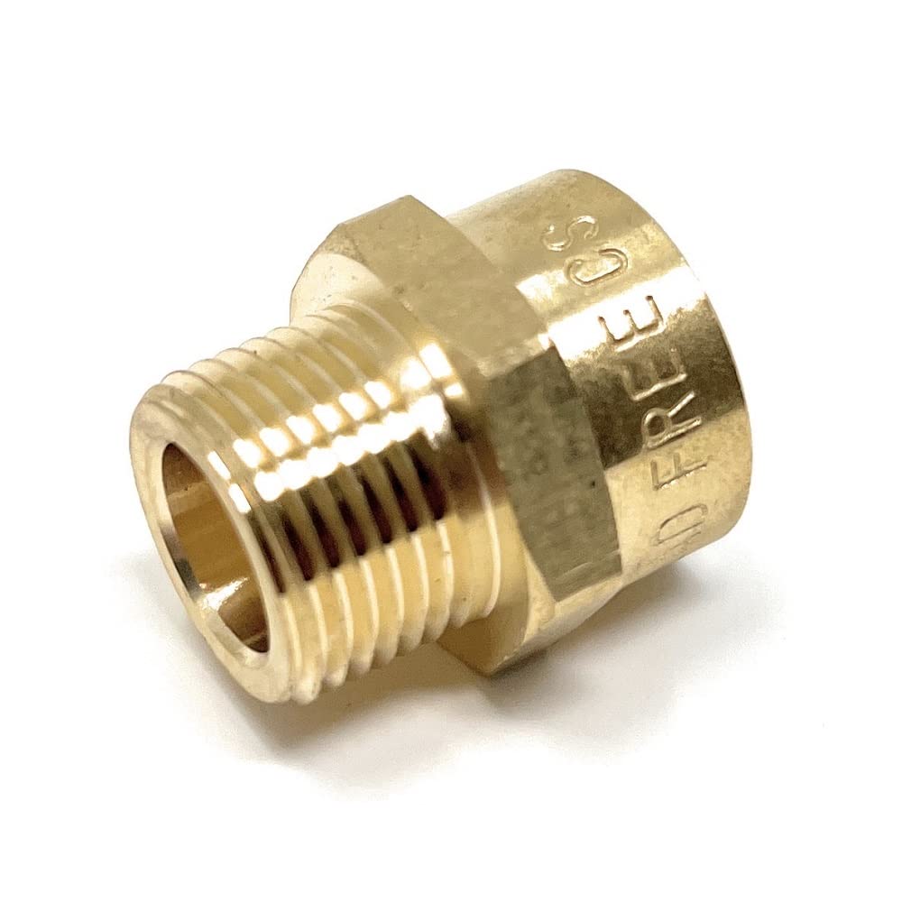 Gwint G (metryczny BSPP) męski na NPT żeński adapter do montażu rur - adapter bezołowiowy (dwa, 3/8")