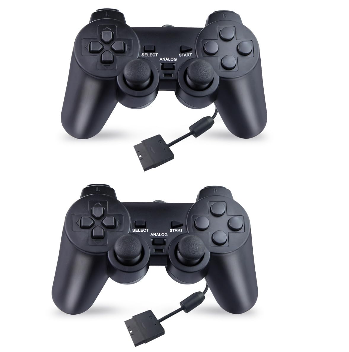 HaoYiShang 2er Set Dual-Vibration For PS2 PS1 Controller Wired Gamepad kompatibel controll für Sony Konsole Videospiel