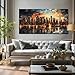 TYTAUPT New York Skyline Wall Art for Office,Modern Living Room Wall Paintings City Wall Decor for Bedroom 29 x 59 Inch