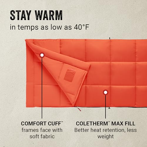 Coleman Kompact Sleeping Bag, Cool-Weather Adult, 20°F/30°F/40°F - image 3