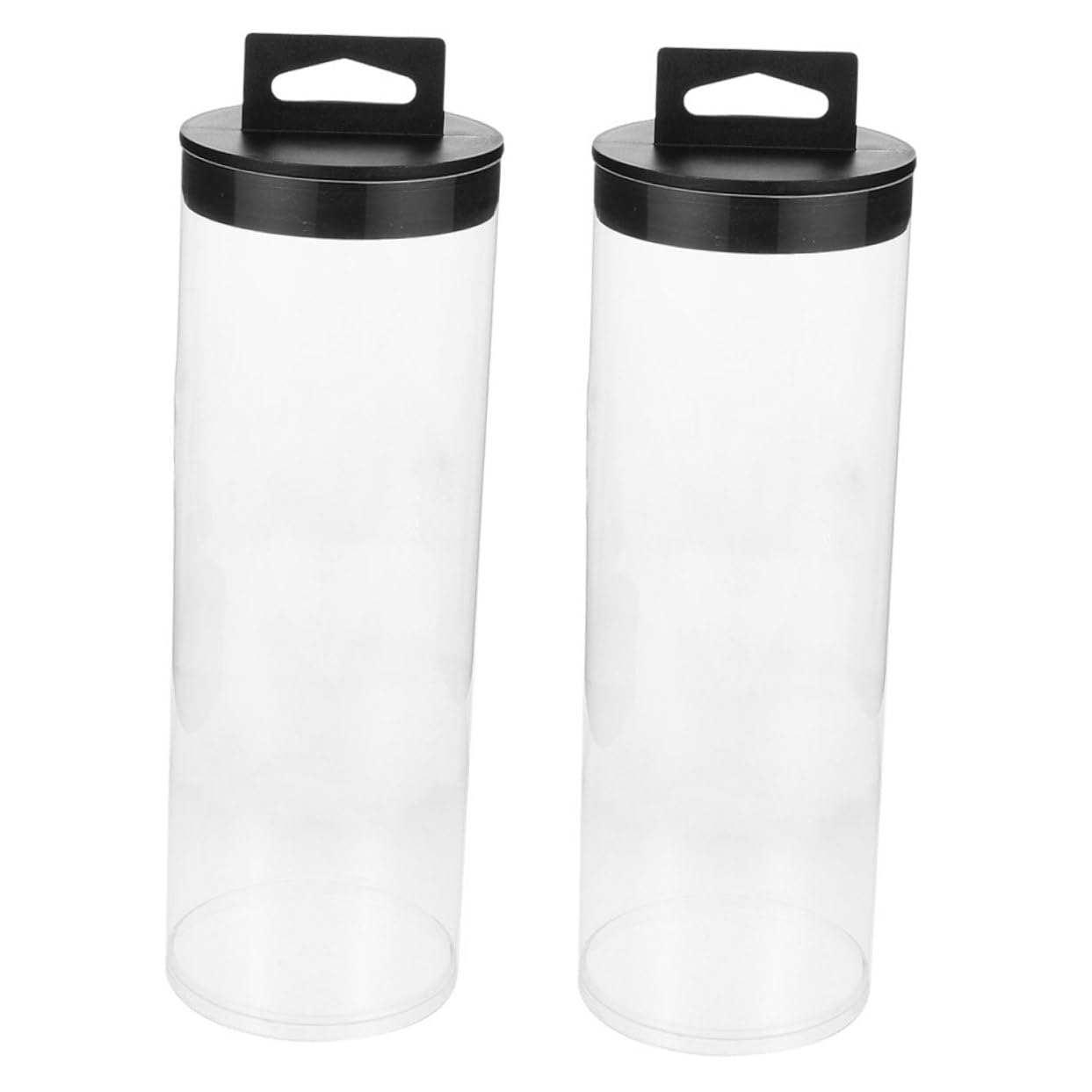 Garneck 2Pcs Transparent Tennis Ball Holder with Lid Durable and Portable Tennis Ball Container for Easy Storage and Transport
