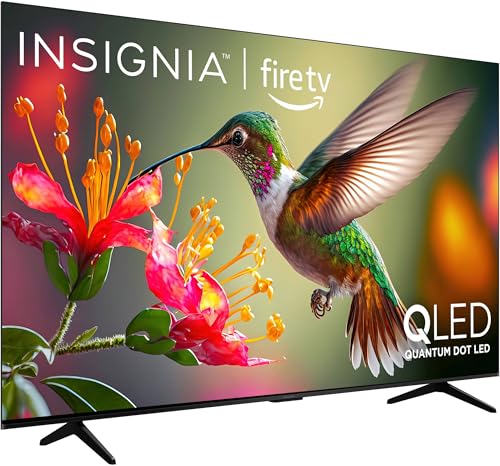 Image of INSIGNIA 85 inch Class QF Series QLED 4K UHD Smart Fire TV, Voice Remote with Alexa, Stream Live TV Without Cable