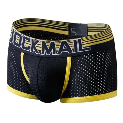 JOCKMAIL Men's Underwear Boxer Briefs Mesh Breathable Boxer Briefs Soft Stretch Trunks2