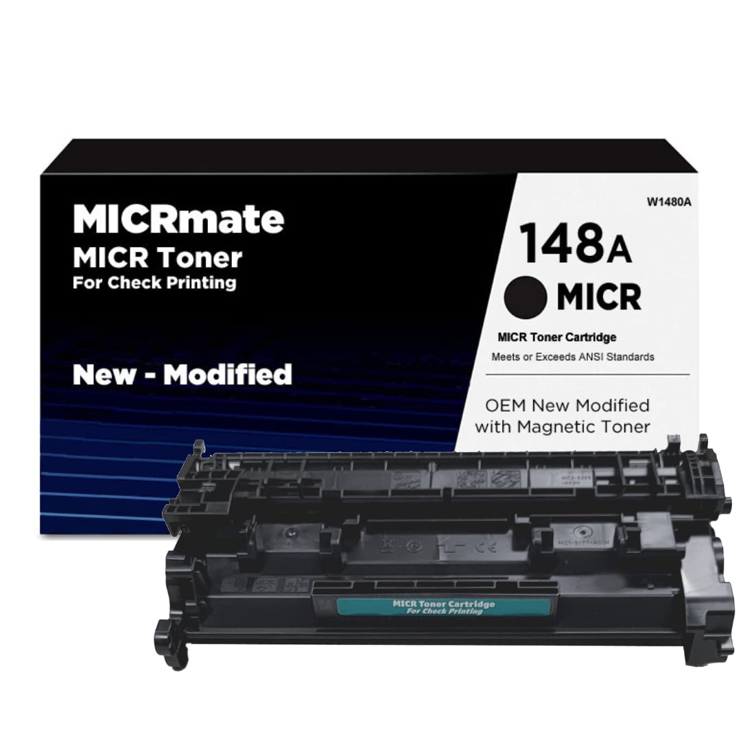 CheckPrintingSupplies Brand W1480A OEM New Modified MICR Toner Cartridge for Check Printing for use in HP LaserJet Pro 4001 Printers - 148A MICR