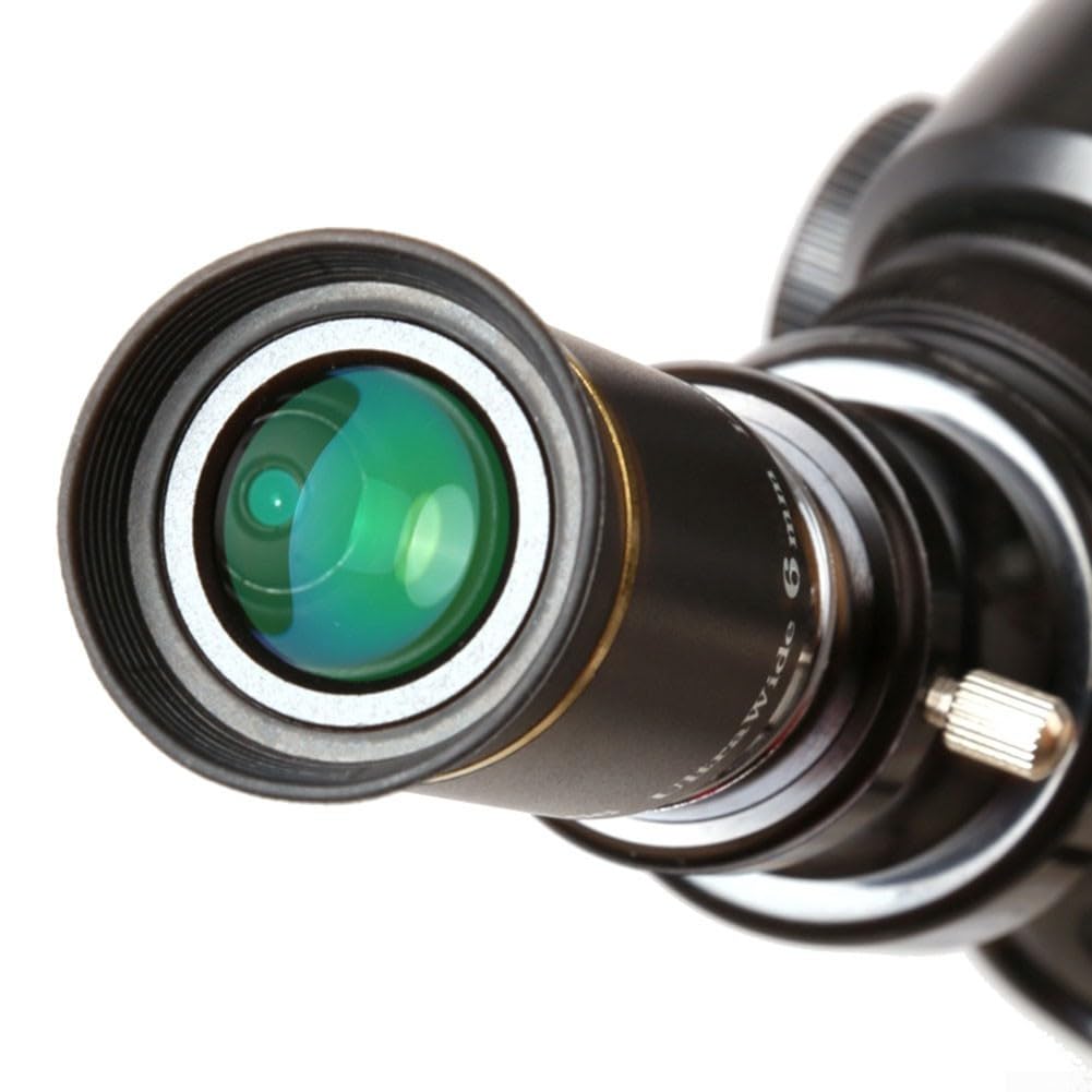 Collection d'oculaires grand angle de 66 degrés 6 mm, 9 mm, 15 mm, 20 mm pour mise au point de télescope de 3,2 cm (6 mm)