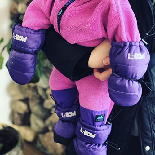 L-Bow Infant Cold Weather Mittens + Mittens For Winter + Stay On Design For Baby Boys & Girls + Warm Waterproof Material4