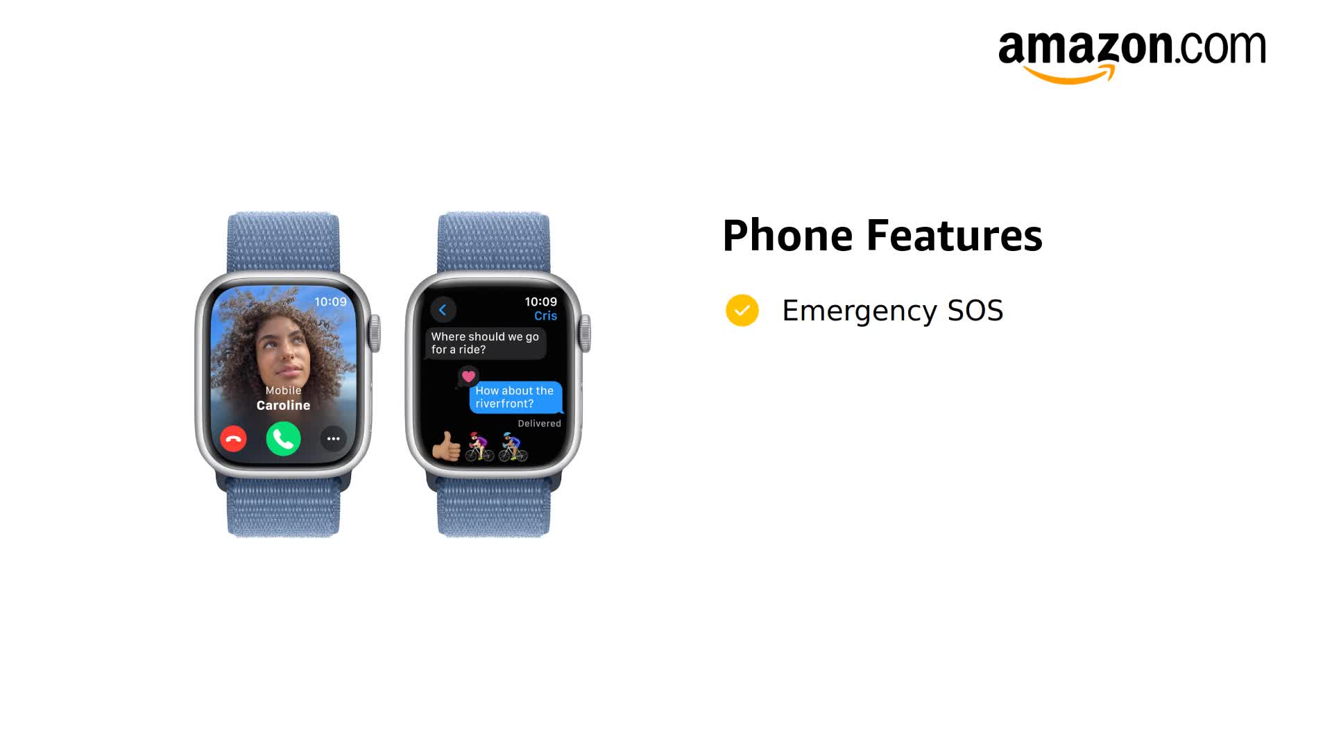 Amazon.com: Apple Watch Series 9 [GPS 41mm] - Silver Aluminum Case