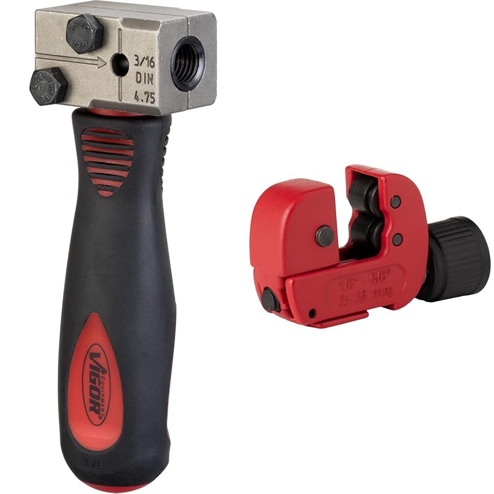 ViGOR V4416 narzędzie do rozcinania ; do rozcinania DIN, lekkie i poręczne, do rozcinania DIN F 180 & Vigor V2626 przecinak do rur, 3-16 mm